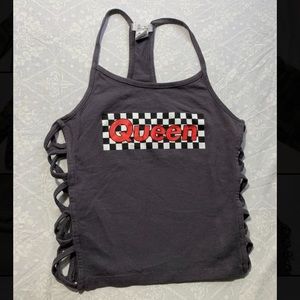 Street wear society grey queen cropped top